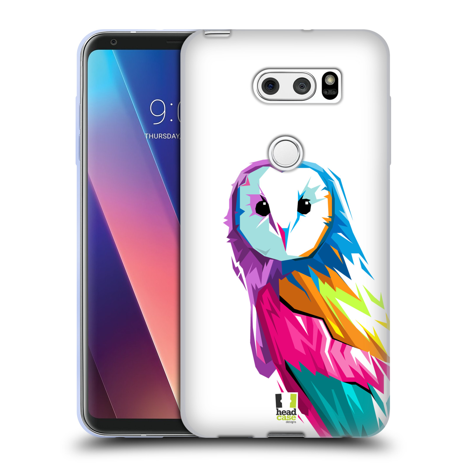 HEAD CASE silikonový obal na mobil LG V30 / V30 PLUS vzor POP ART kubismus SOVA