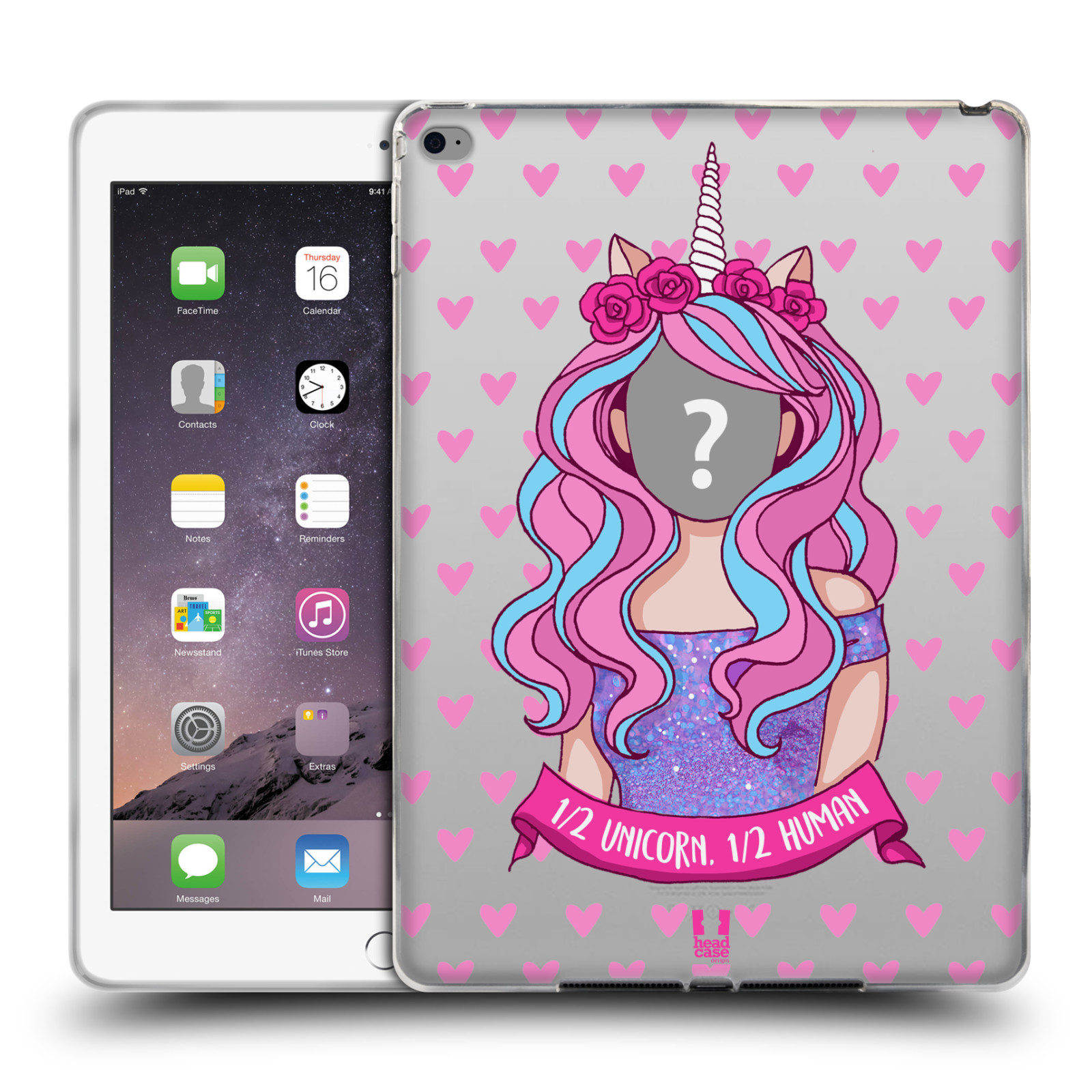 CREATE YOUR OWN UNICORN FACES SOFT GEL CASE FOR APPLE SAMSUNG TABLETS