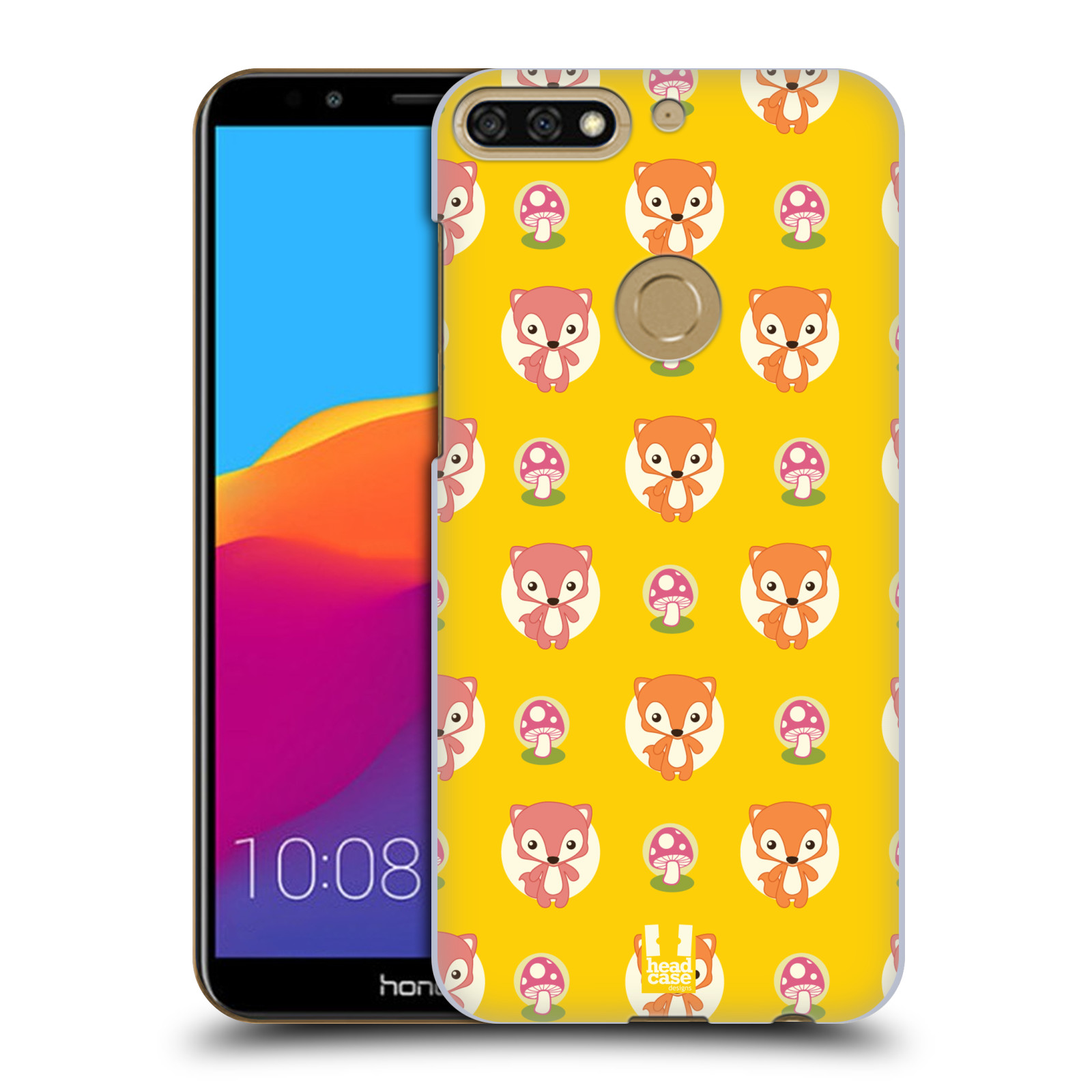 HEAD CASE plastový obal na mobil Honor 7c vzor roztomilé zvířecí vzory lištičky
