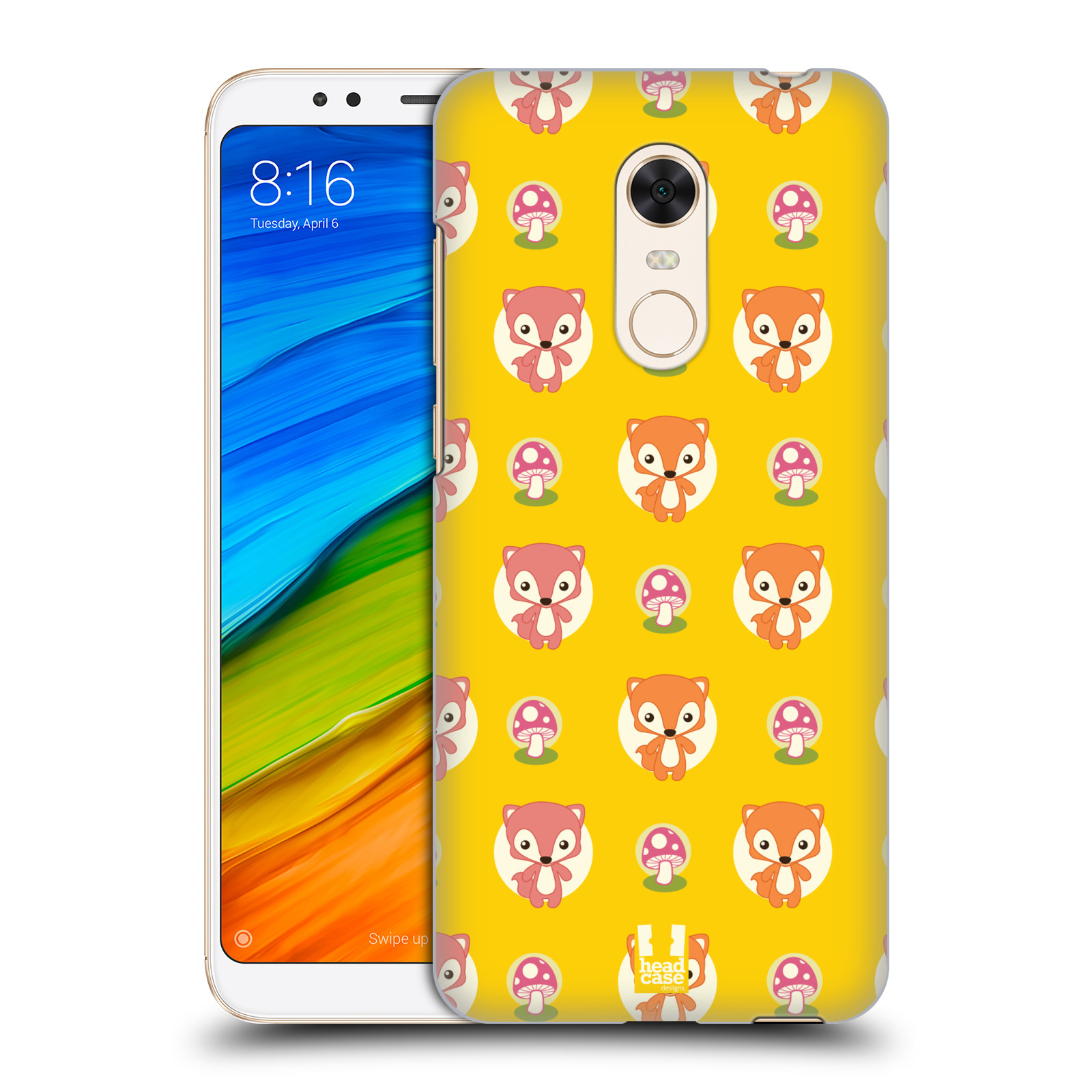 HEAD CASE plastový obal na mobil Xiaomi Redmi 5 PLUS vzor roztomilé zvířecí vzory lištičky
