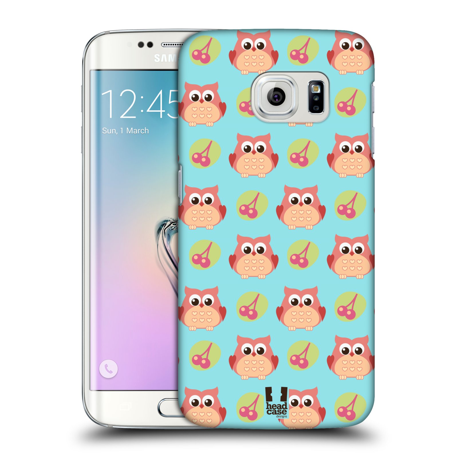 HEAD CASE plastový obal na mobil SAMSUNG Galaxy S6 EDGE (G9250, G925, G925F) vzor roztomilé zvířecí vzory sovičky