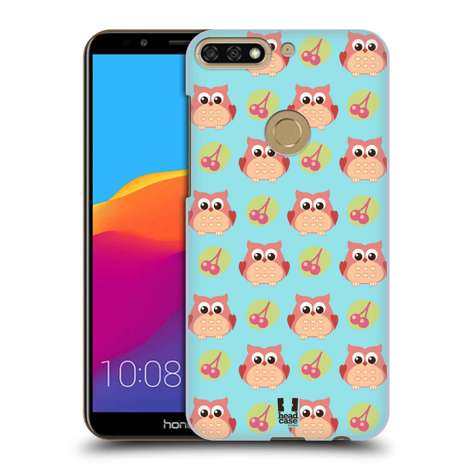HEAD CASE plastový obal na mobil Honor 7c vzor roztomilé zvířecí vzory sovičky