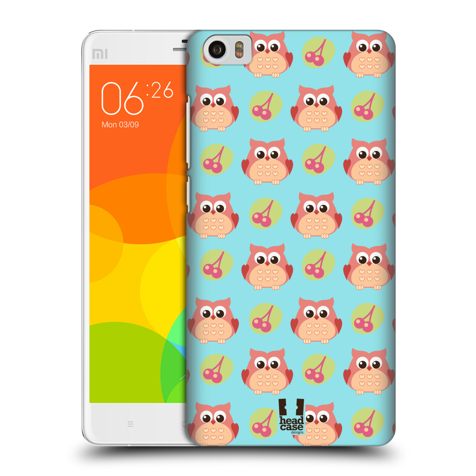 HEAD CASE pevný plastový obal na mobil XIAOMI Mi Note vzor roztomilé zvířecí vzory sovičky