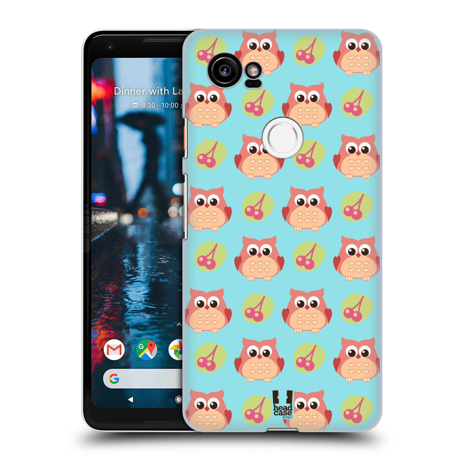 HEAD CASE plastový obal na mobil Google Pixel 2 XL vzor roztomilé zvířecí vzory sovičky