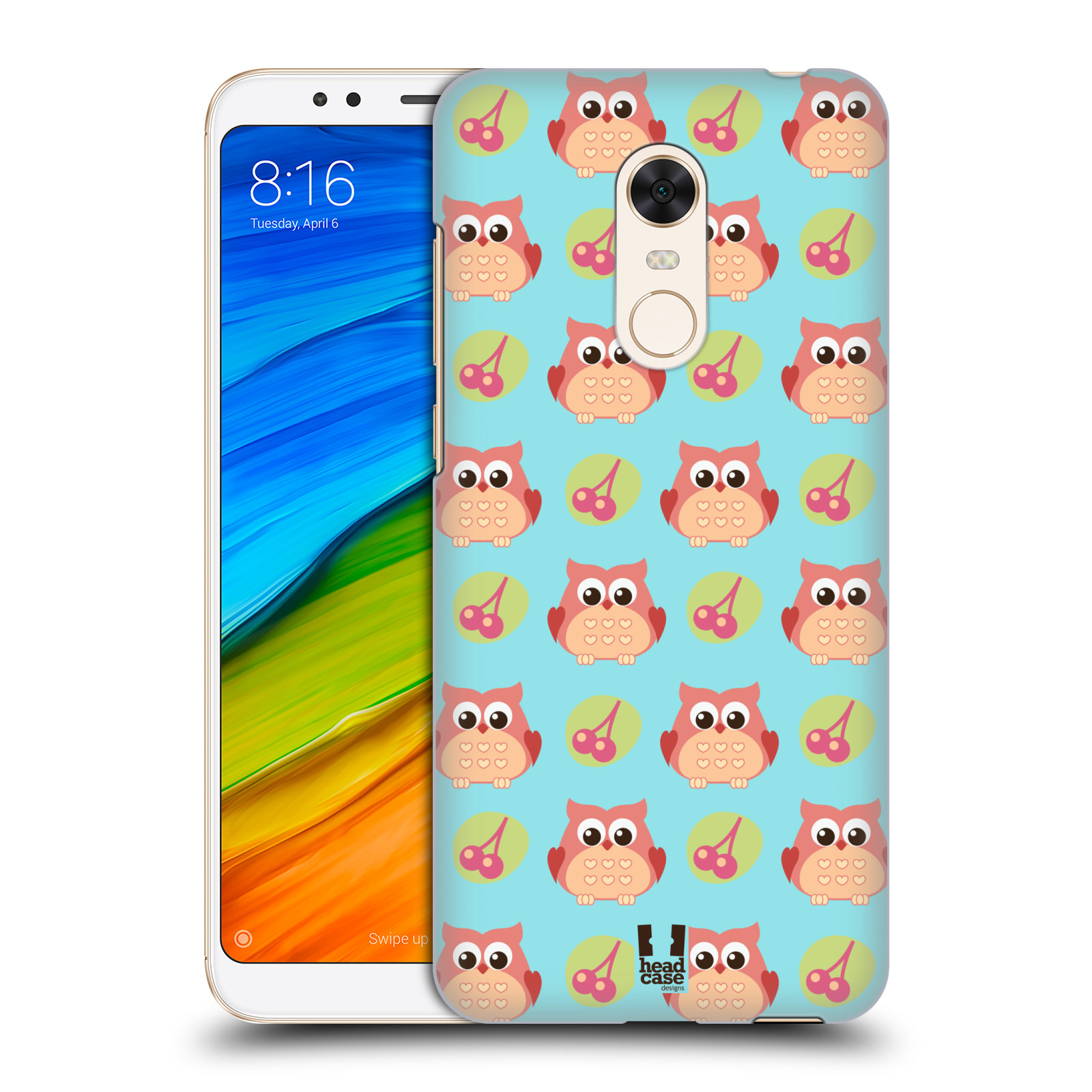 HEAD CASE plastový obal na mobil Xiaomi Redmi 5 PLUS vzor roztomilé zvířecí vzory sovičky