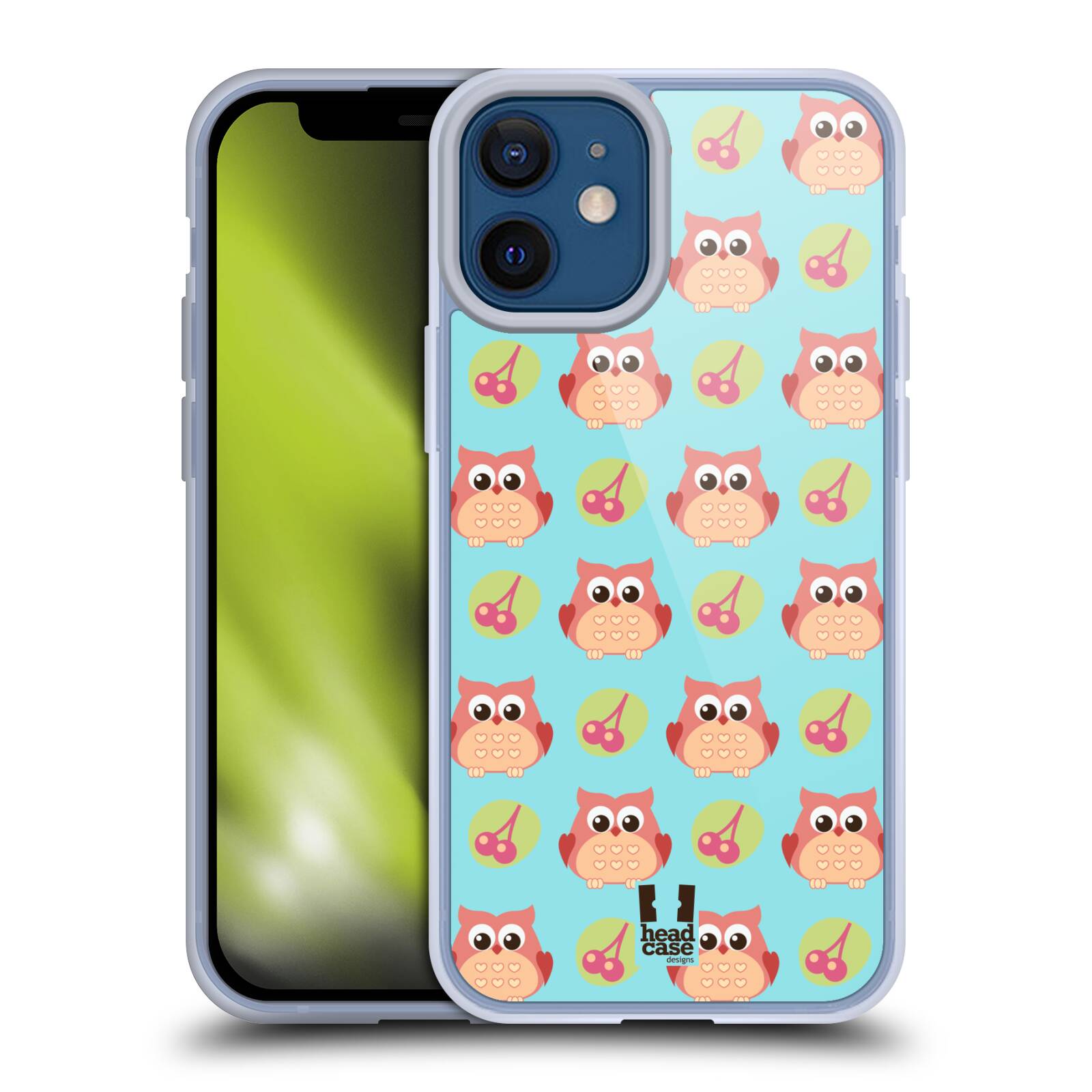 Plastový obal na mobil Apple Iphone 12 MINI vzor roztomilé zvířecí vzory sovičky