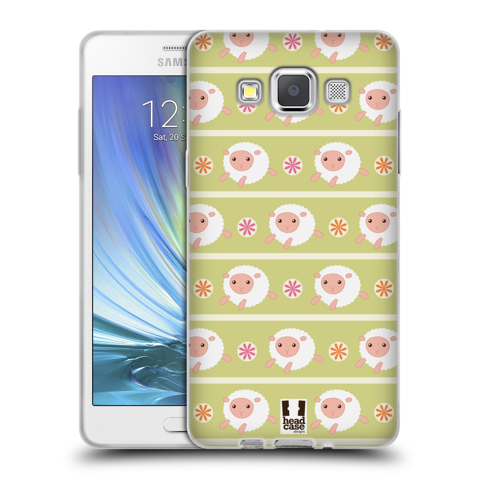 HEAD CASE silikonový obal na mobil Samsung Galaxy A5 vzor roztomilé zvířecí vzory ovečky