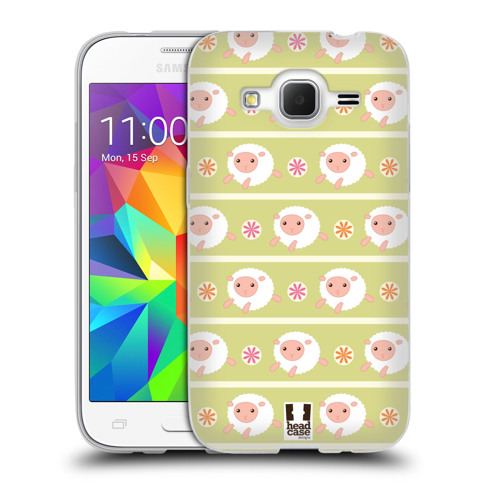 HEAD CASE silikonový obal na mobil Samsung Galaxy Core Prime (G360) vzor roztomilé zvířecí vzory ovečky