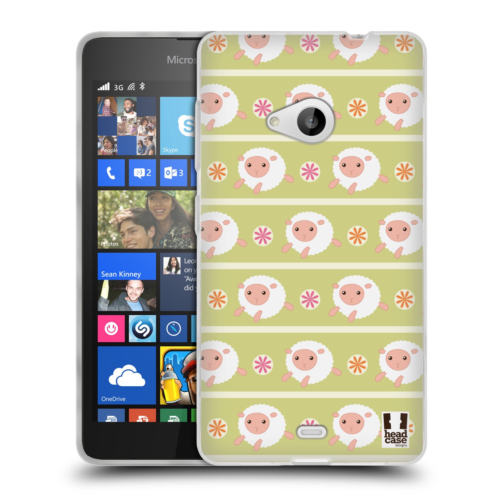 HEAD CASE silikonový obal na mobil Microsoft Lumia 535 / Lumia 535 DUAL vzor roztomilé zvířecí vzory ovečky