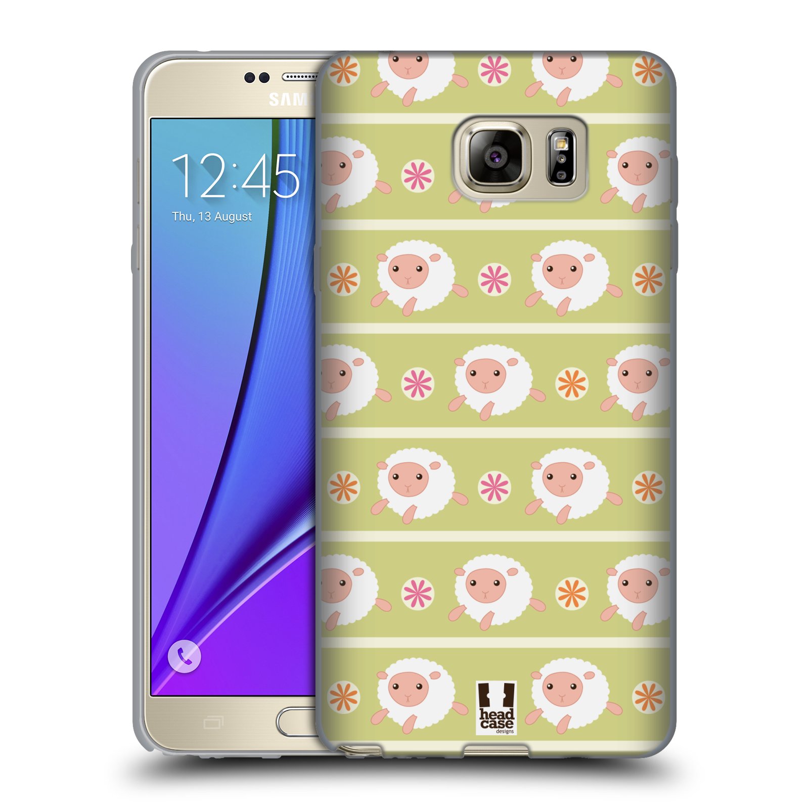 HEAD CASE silikonový obal na mobil Samsung Galaxy Note 5 (N920) vzor roztomilé zvířecí vzory ovečky