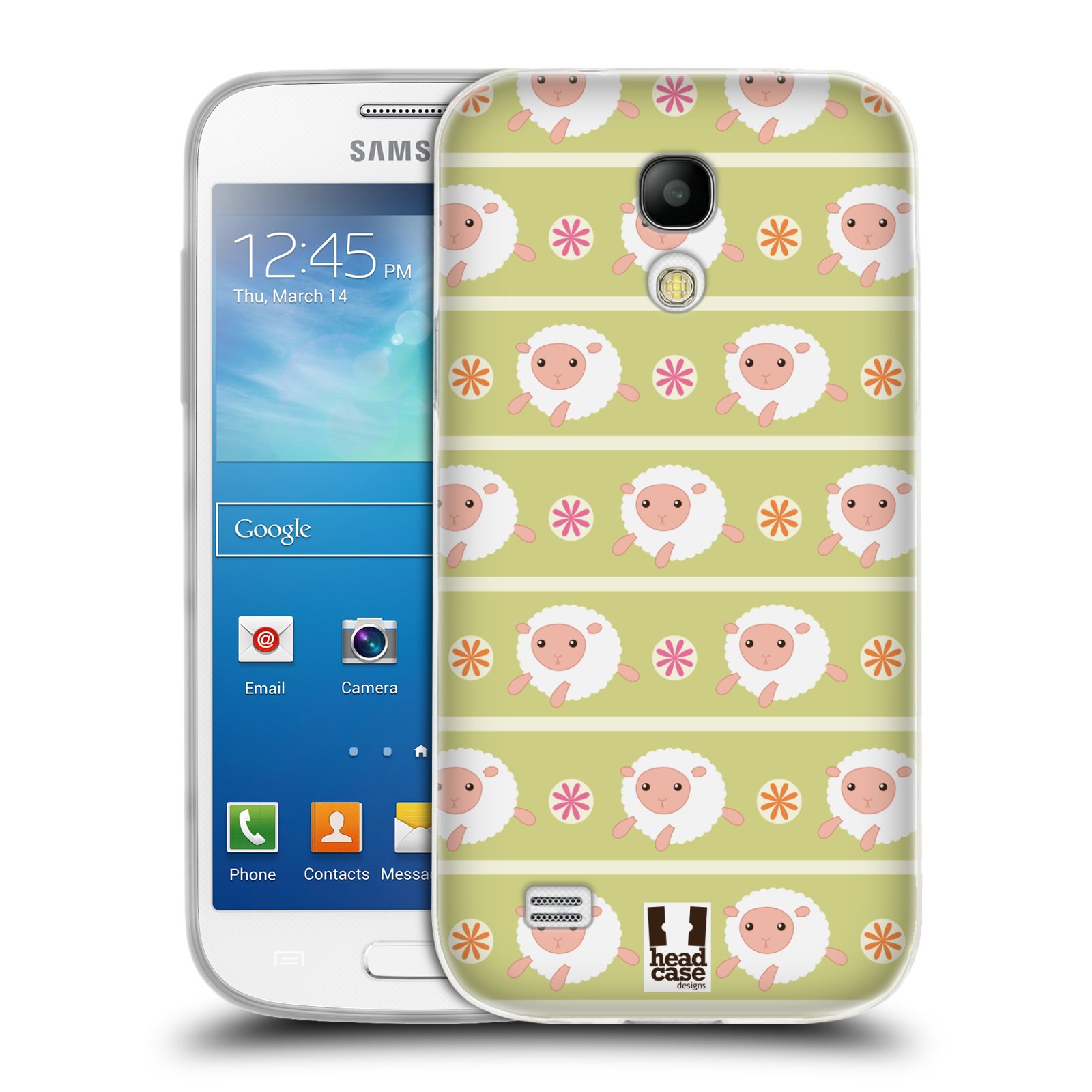 HEAD CASE silikonový obal na mobil Samsung Galaxy S4 MINI vzor roztomilé zvířecí vzory ovečky