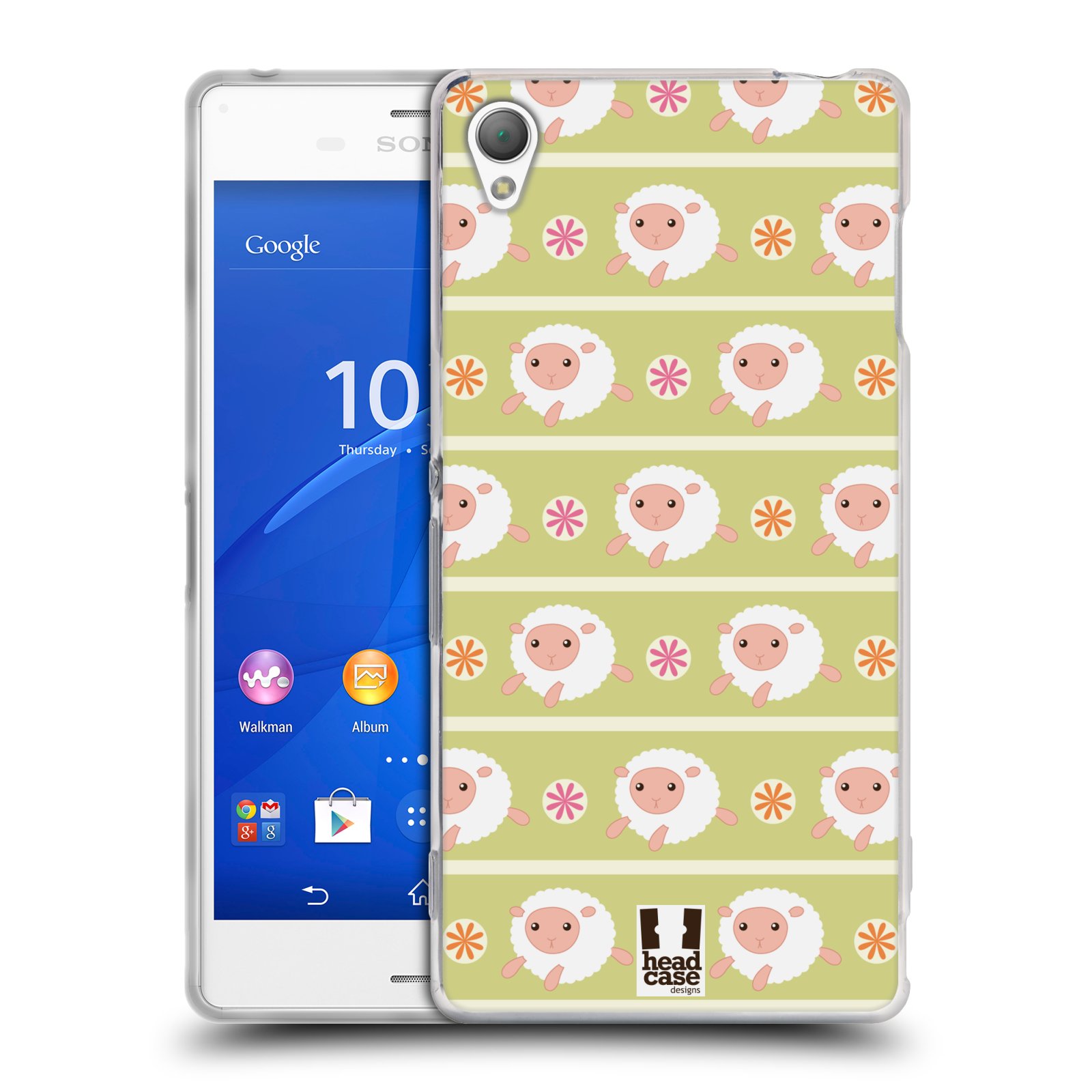 HEAD CASE silikonový obal na mobil Sony Xperia Z3 vzor roztomilé zvířecí vzory ovečky
