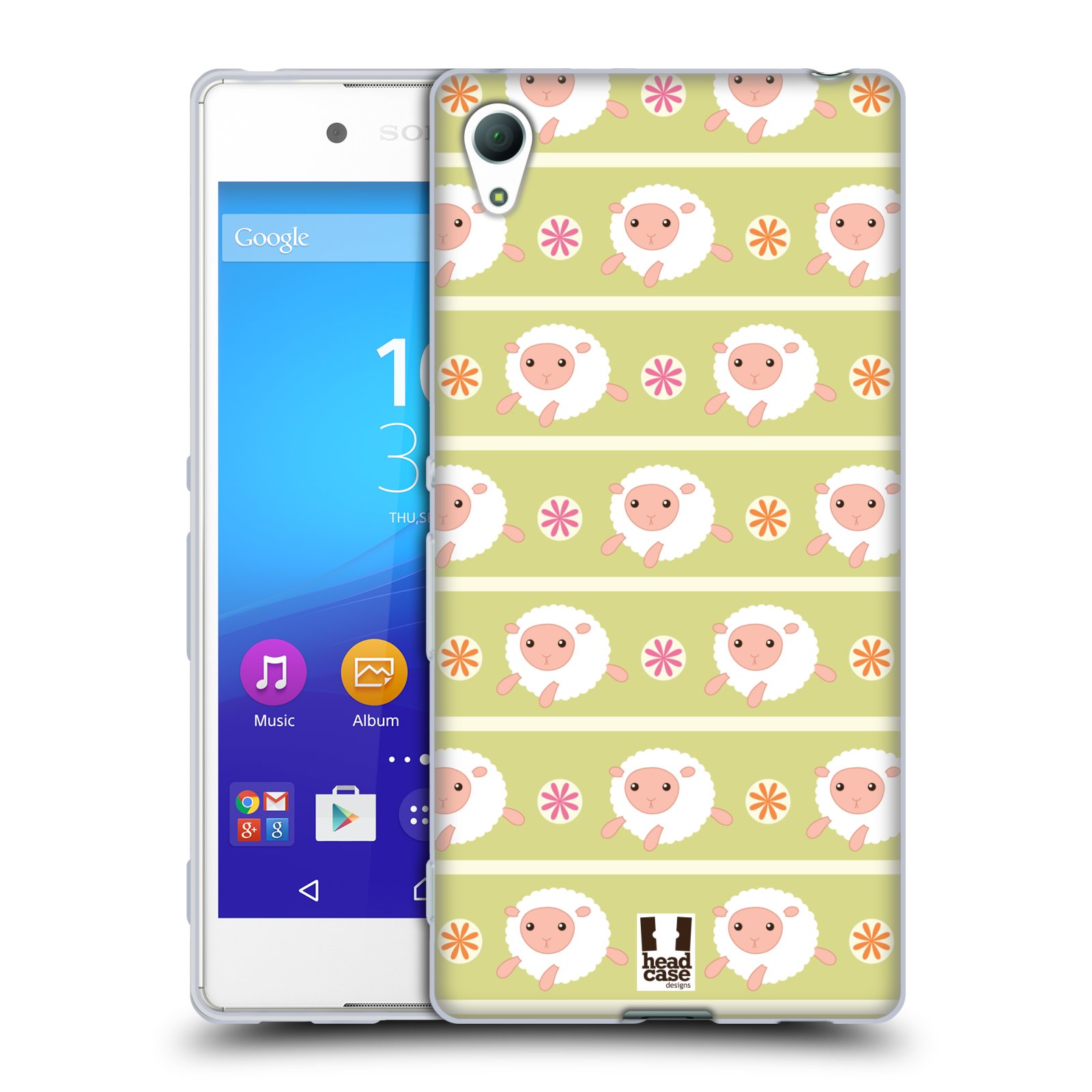 HEAD CASE silikonový obal na mobil Sony Xperia Z3 + (PLUS) vzor roztomilé zvířecí vzory ovečky