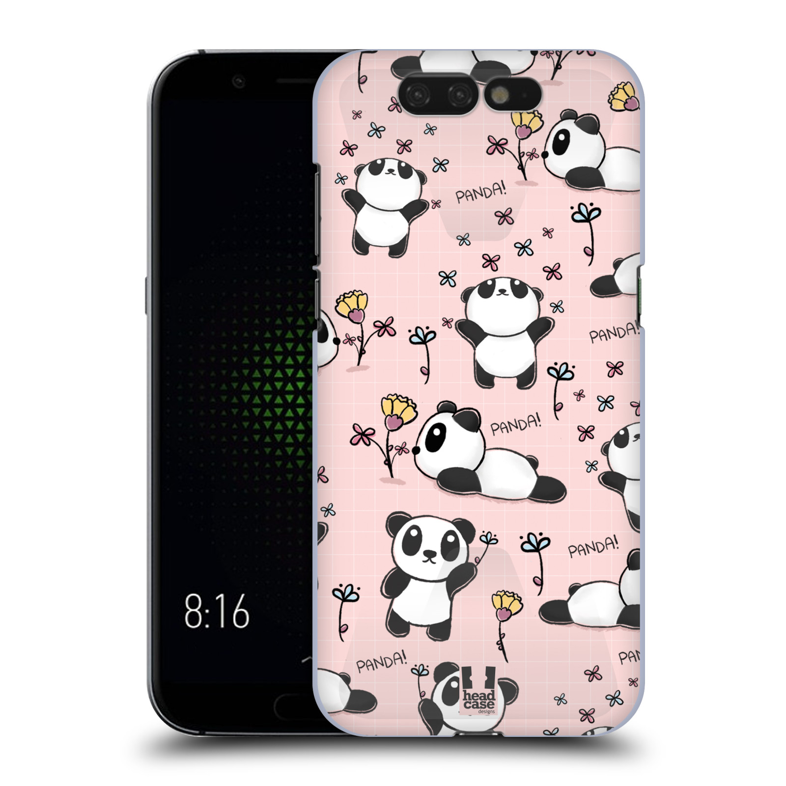 Obal na mobil Xiaomi Black Shark - HEAD CASE - Roztomilá panda v růžové