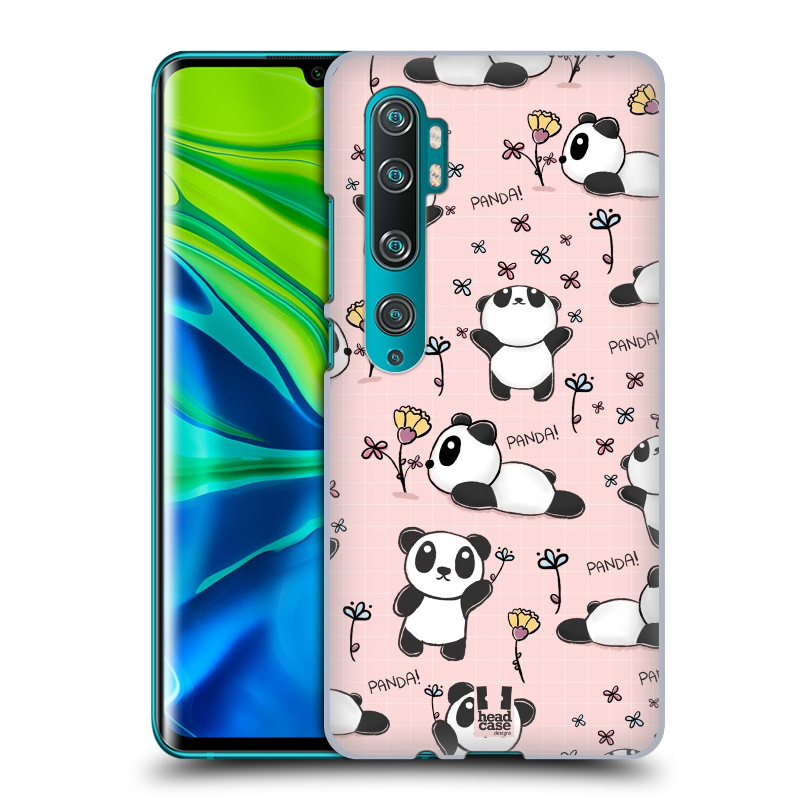Obal na mobil Xiaomi Mi Note 10 / Mi Note 10 Pro - HEAD CASE - Roztomilá panda v růžové