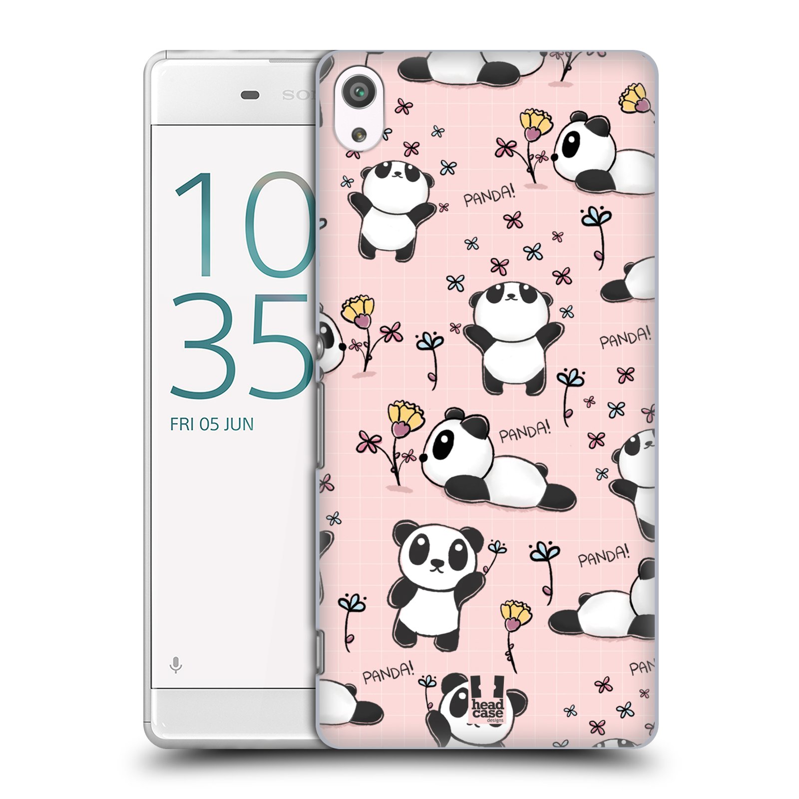 Obal na mobil Sony Xperia XA ULTRA - HEAD CASE - Roztomilá panda v růžové