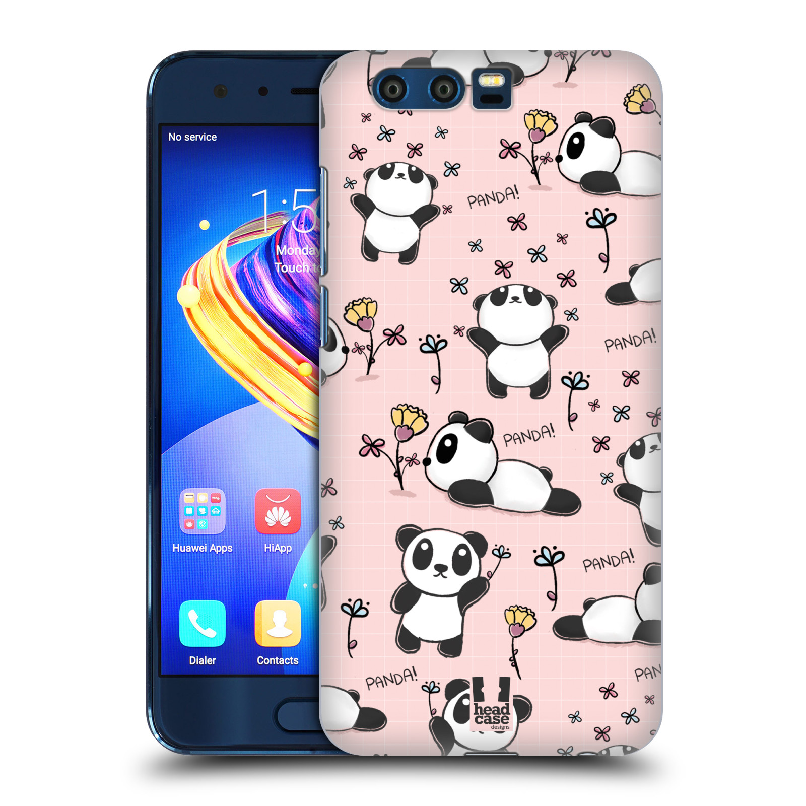 Obal na mobil HONOR 9 - HEAD CASE - Roztomilá panda v růžové