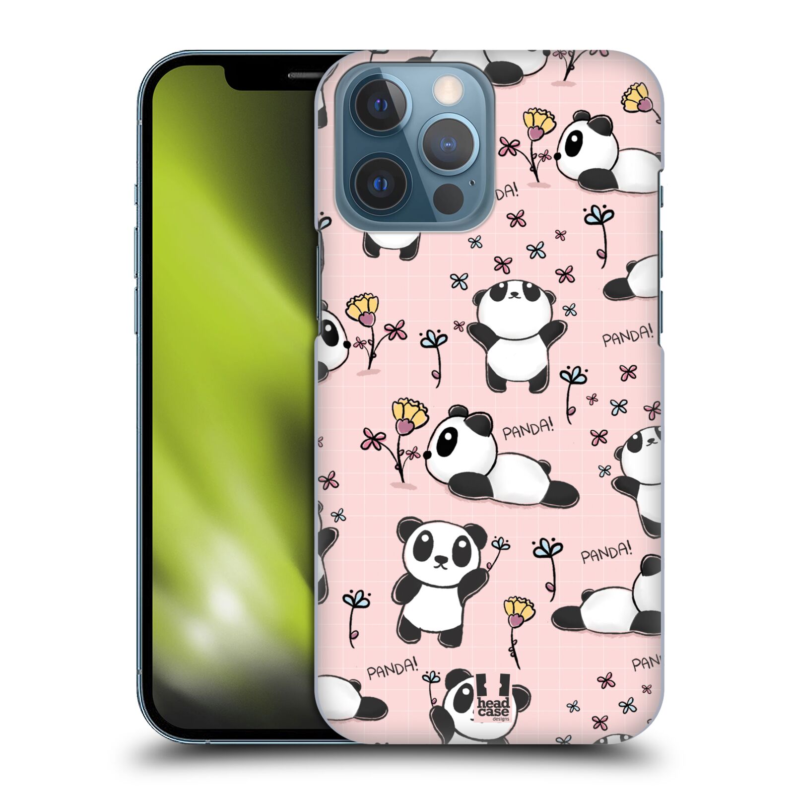 Obal na mobil Apple Iphone 13 PRO MAX - HEAD CASE - Roztomilá panda v růžové