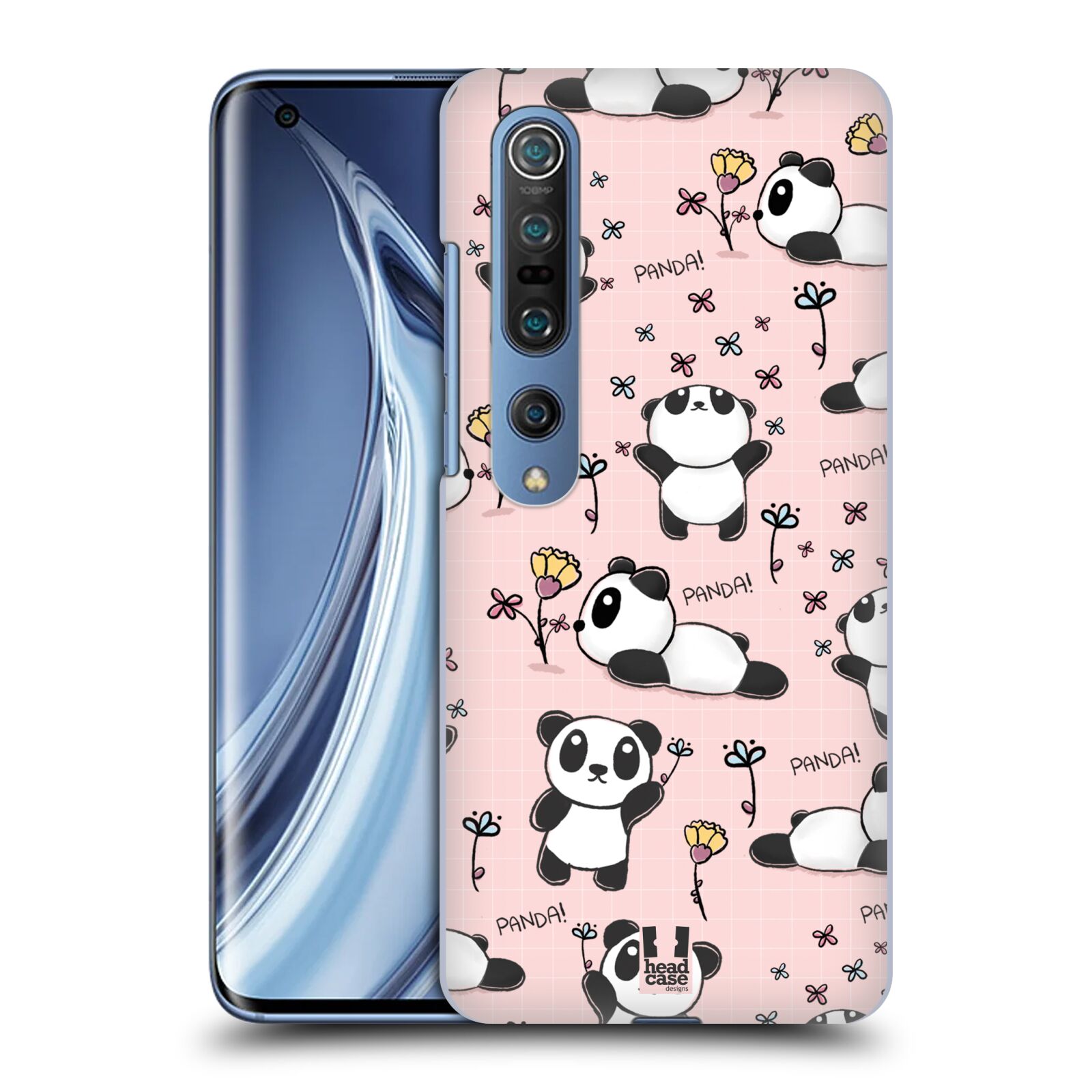Obal na mobil Xiaomi  Mi 10 5G / Mi 10 5G PRO - HEAD CASE - Roztomilá panda v růžové