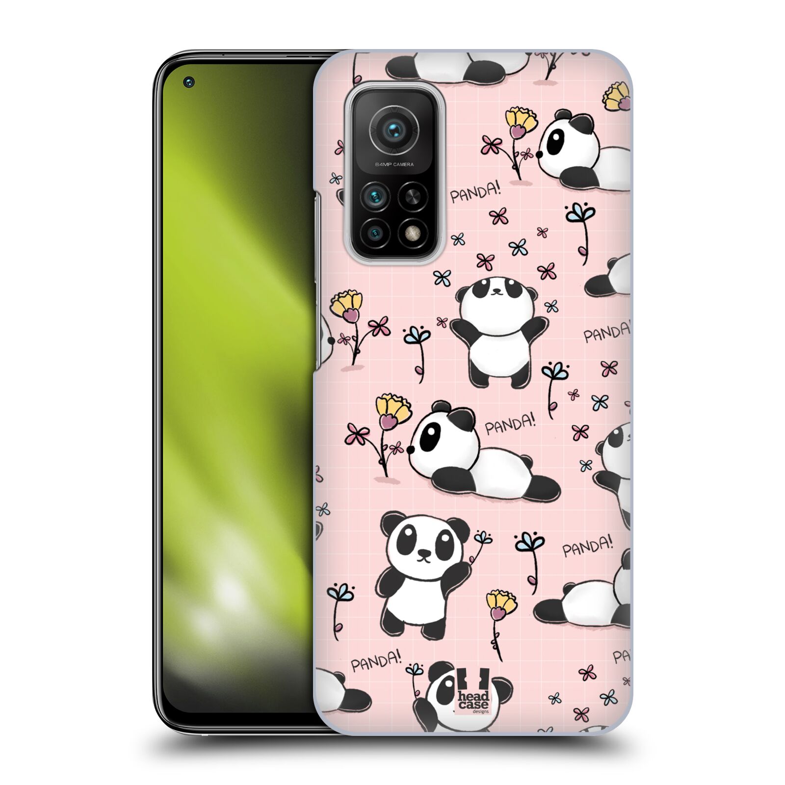 Obal na mobil Xiaomi  Mi 10T / Mi 10T PRO - HEAD CASE - Roztomilá panda v růžové