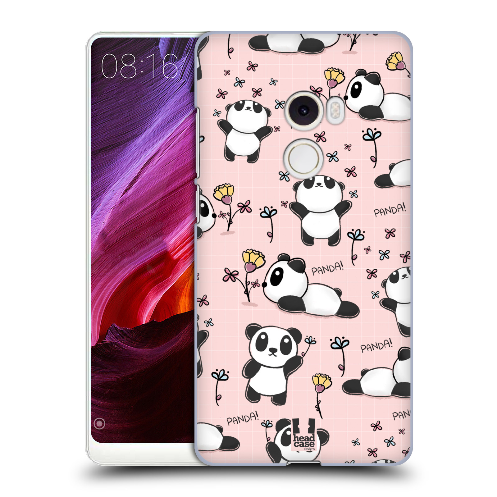 Obal na mobil Xiaomi Mi Mix 2 - HEAD CASE - Roztomilá panda v růžové