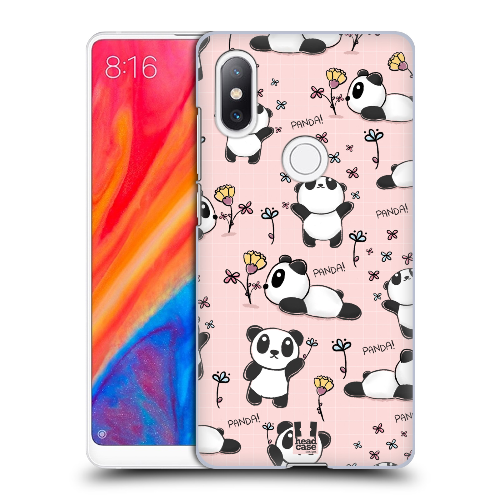 Obal na mobil Xiaomi Mi Mix 2S - HEAD CASE - Roztomilá panda v růžové
