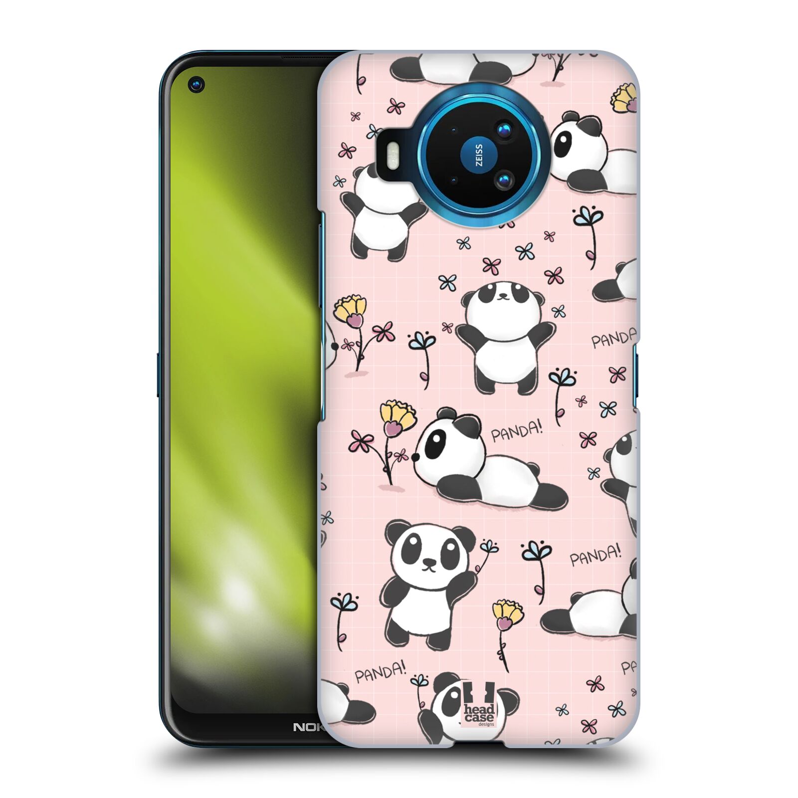 Obal na mobil NOKIA 8.3 - HEAD CASE - Roztomilá panda v růžové