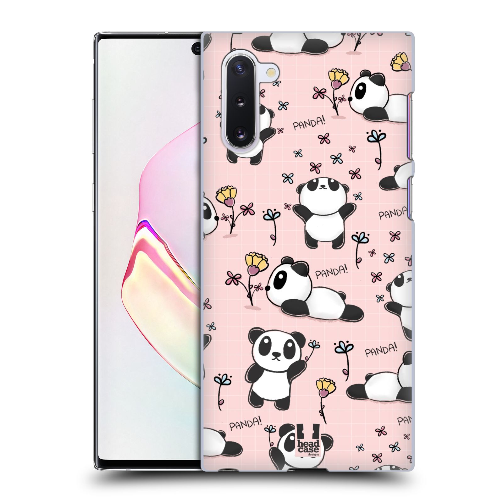 Obal na mobil Samsung Galaxy Note 10 - HEAD CASE - Roztomilá panda v růžové