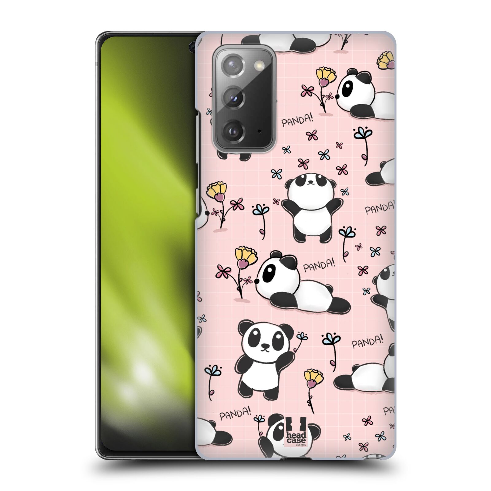 Obal na mobil Samsung Galaxy Note 20 - HEAD CASE - Roztomilá panda v růžové