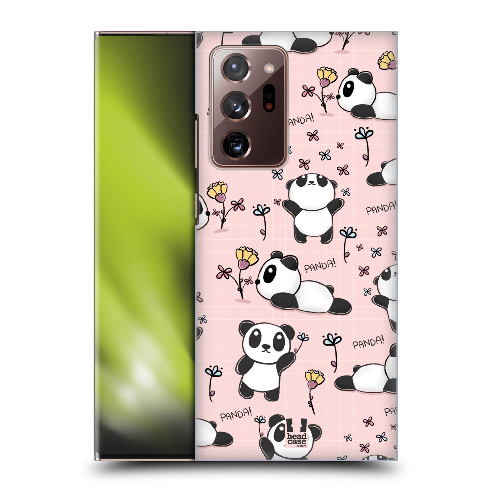 Obal na mobil Samsung Galaxy Note 20 ULTRA - HEAD CASE - Roztomilá panda v růžové