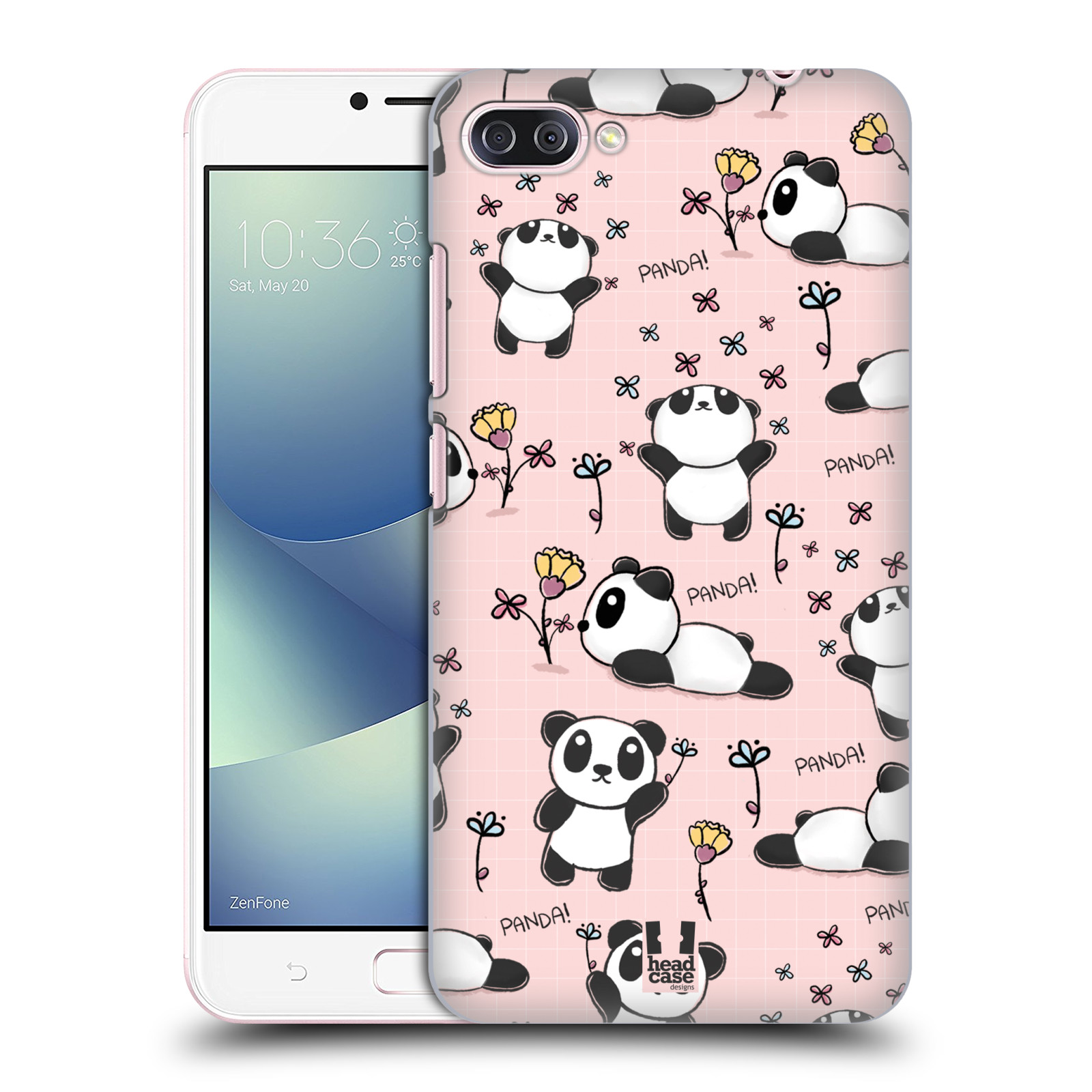Obal na mobil ASUS Zenfone 4 Max / 4 Max Pro (ZC554KL) - HEAD CASE - Roztomilá panda v růžové