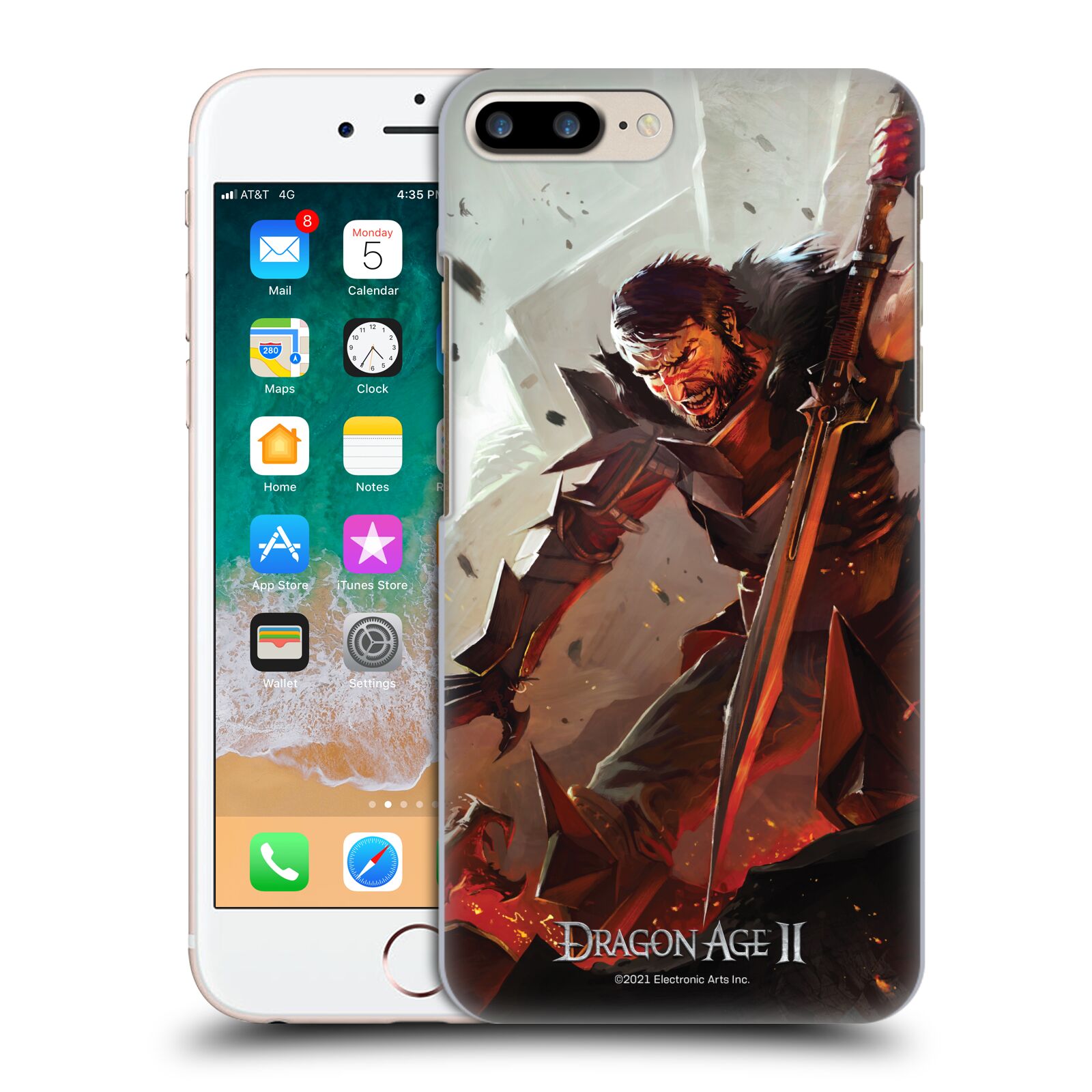 Zadní obal pro mobil Apple Iphone 7+ /  8+ - HEAD CASE - Dragon Age - Bojovník
