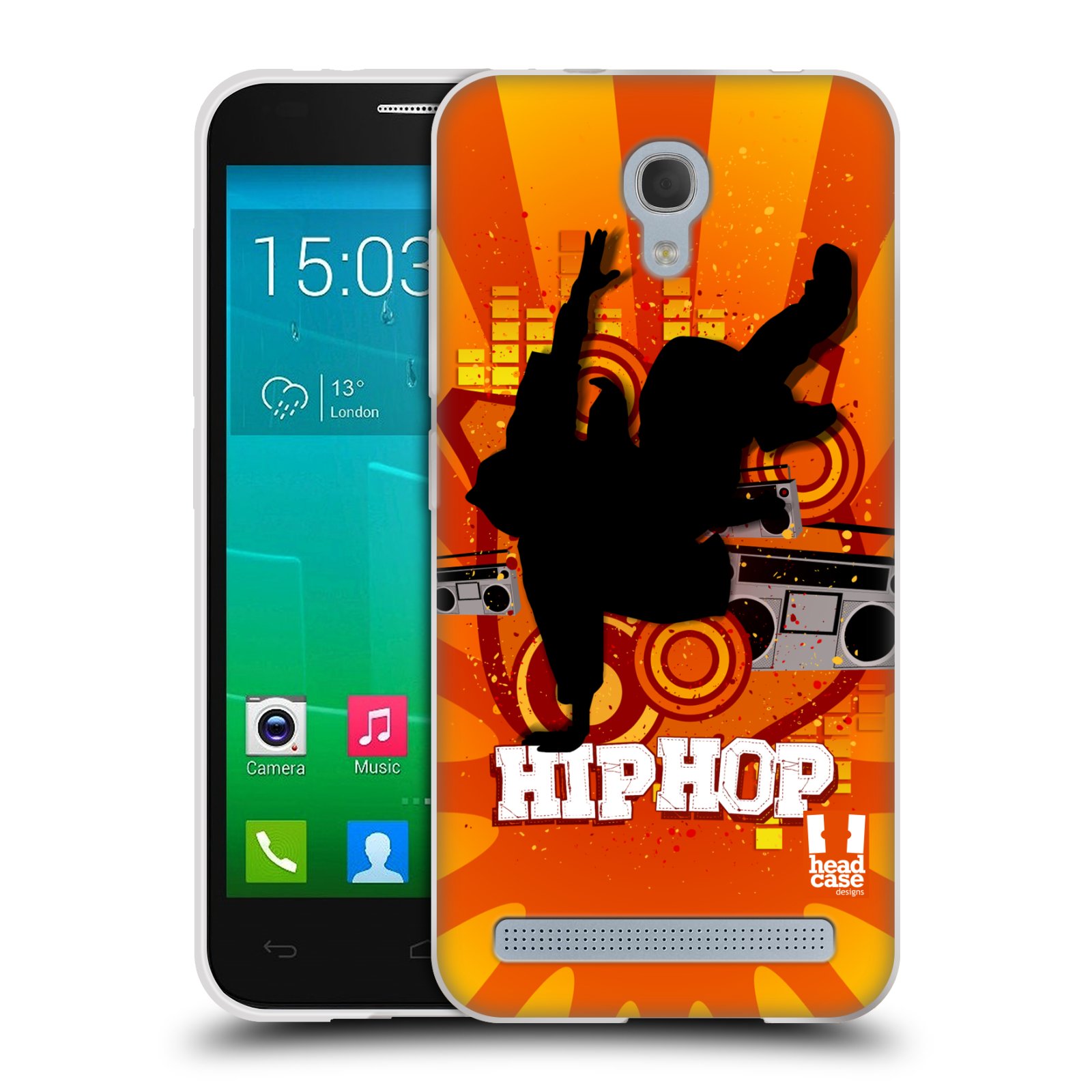 HEAD CASE silikonový obal na mobil Alcatel Idol 2 MINI S 6036Y vzor TANEC SILUETA HIP HOP