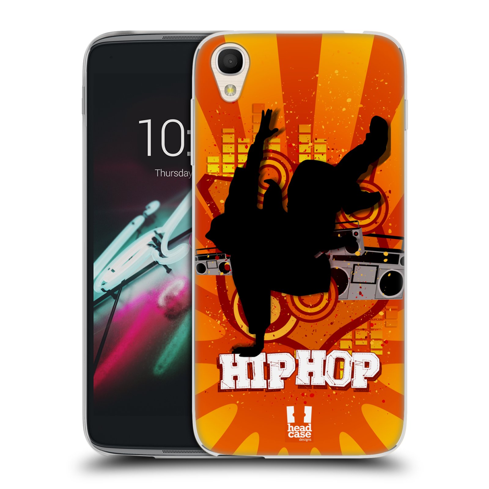 HEAD CASE silikonový obal na mobil Alcatel Idol 3 OT-6039Y (4.7) vzor TANEC SILUETA HIP HOP