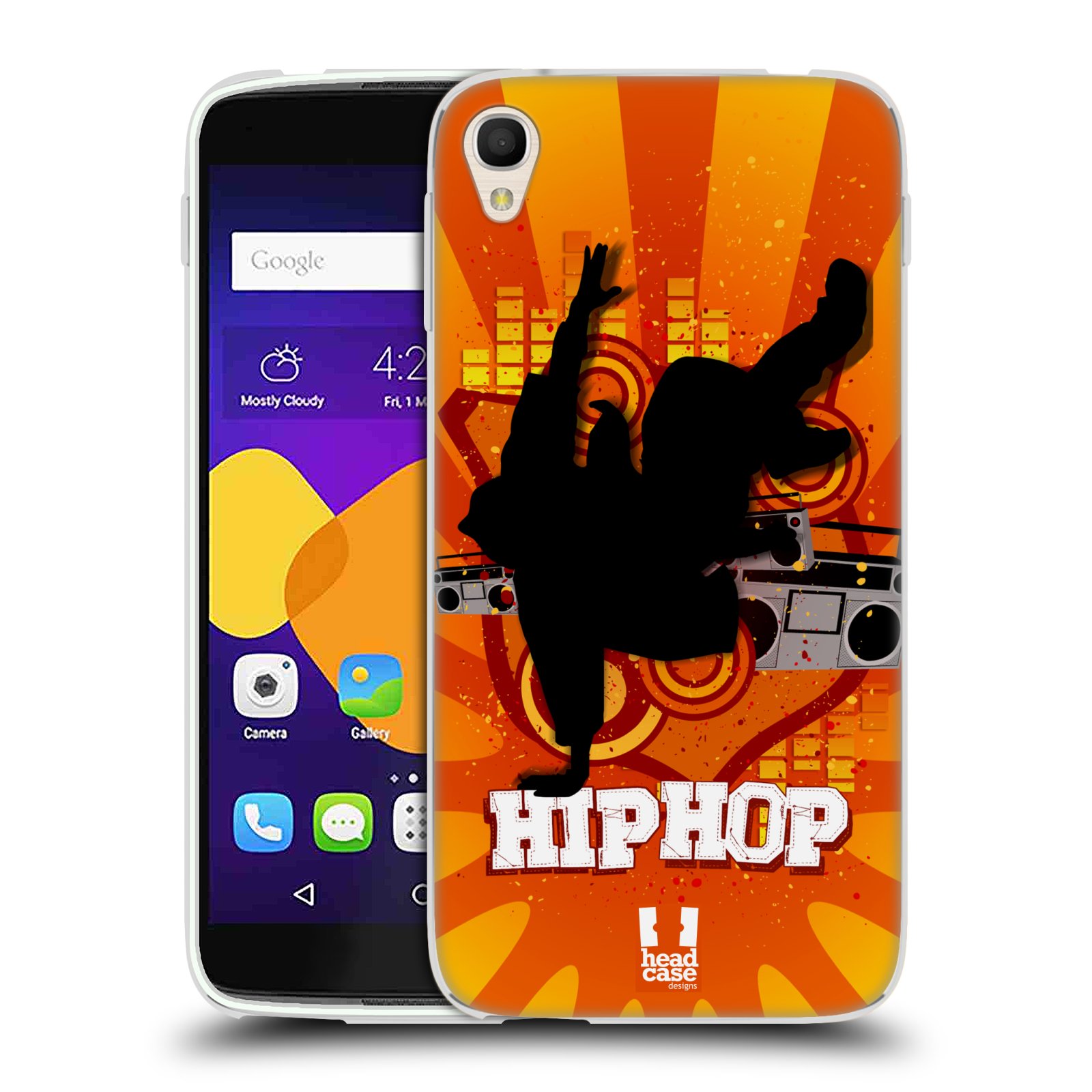 HEAD CASE silikonový obal na mobil Alcatel Idol 3 OT-6045Y (5.5) vzor TANEC SILUETA HIP HOP