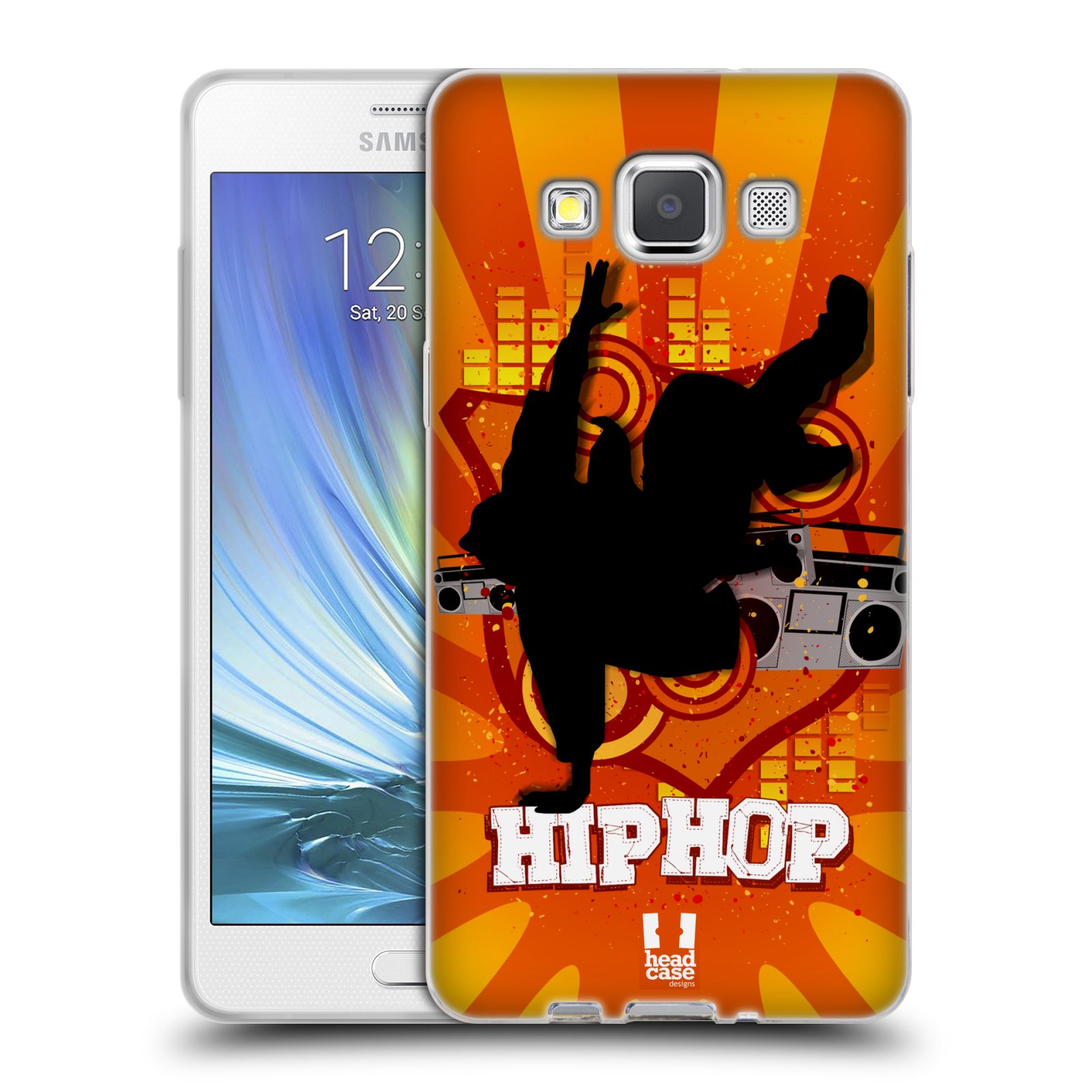 HEAD CASE silikonový obal na mobil Samsung Galaxy A5 vzor TANEC SILUETA HIP HOP