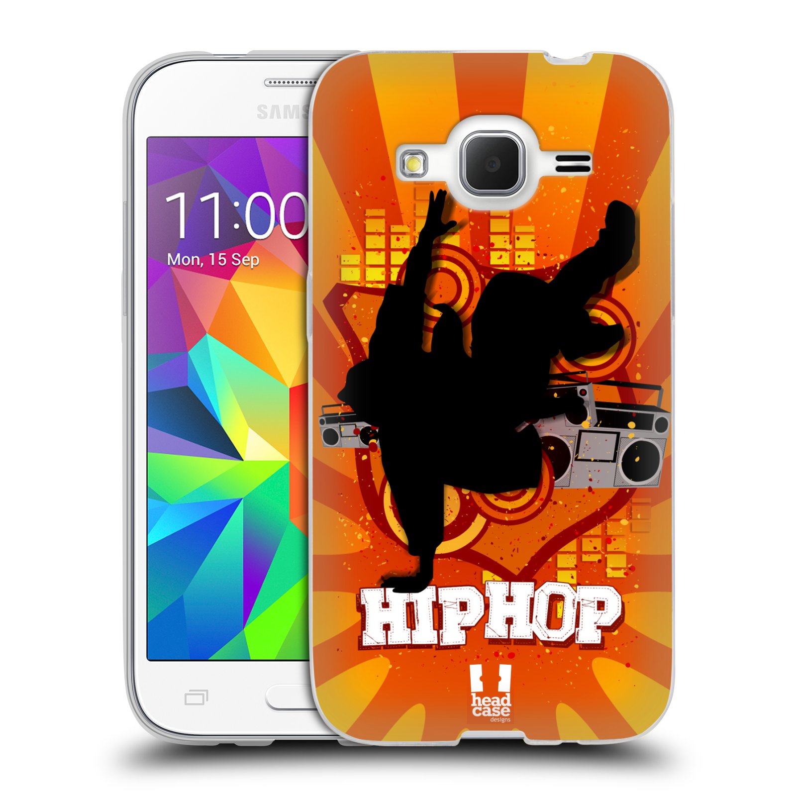 HEAD CASE silikonový obal na mobil Samsung Galaxy Core Prime (G360) vzor TANEC SILUETA HIP HOP