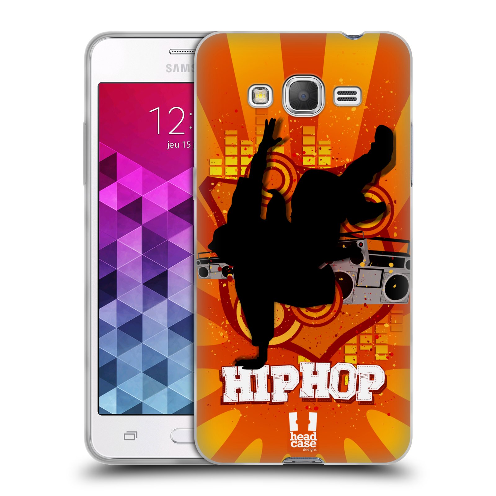HEAD CASE silikonový obal na mobil Samsung Galaxy GRAND PRIME vzor TANEC SILUETA HIP HOP