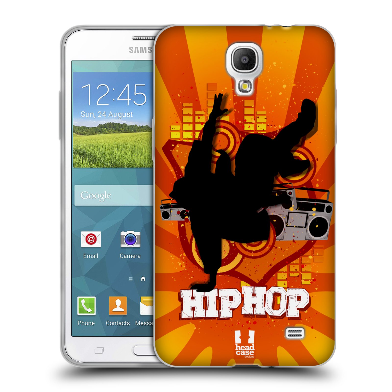 HEAD CASE silikonový obal na mobil Samsung Galaxy Mega 2 vzor TANEC SILUETA HIP HOP
