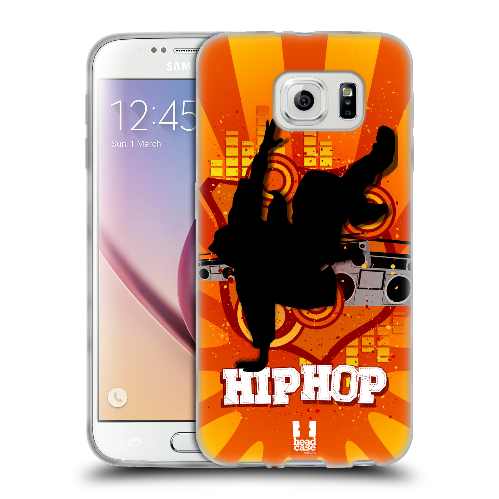 HEAD CASE silikonový obal na mobil Samsung Galaxy S6 vzor TANEC SILUETA HIP HOP