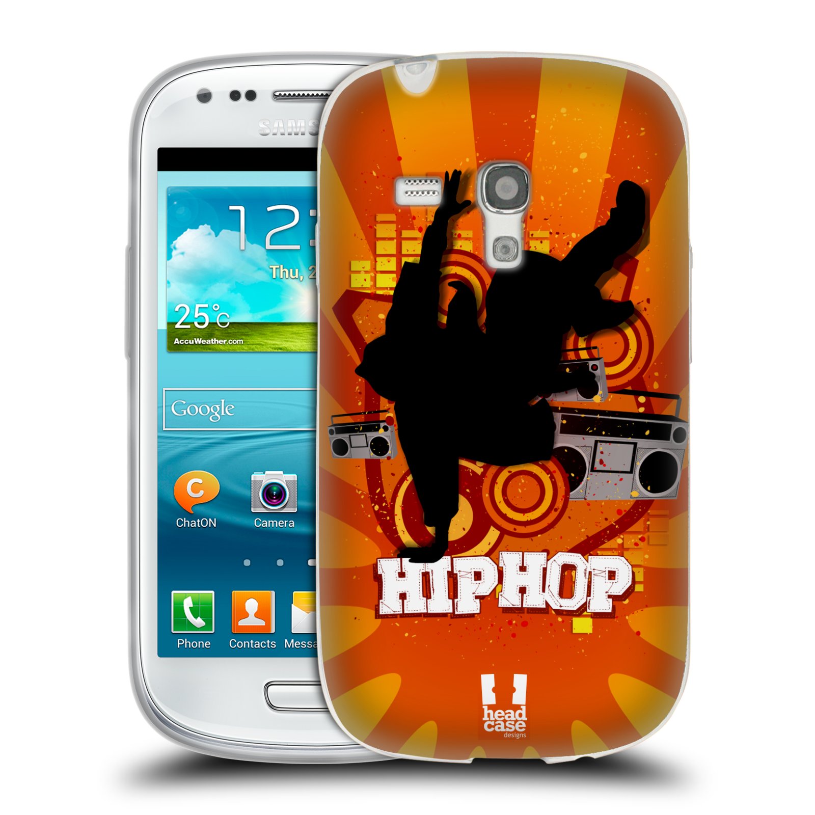 HEAD CASE silikonový obal na mobil Samsung Galaxy S3 MINI i8190 vzor TANEC SILUETA HIP HOP