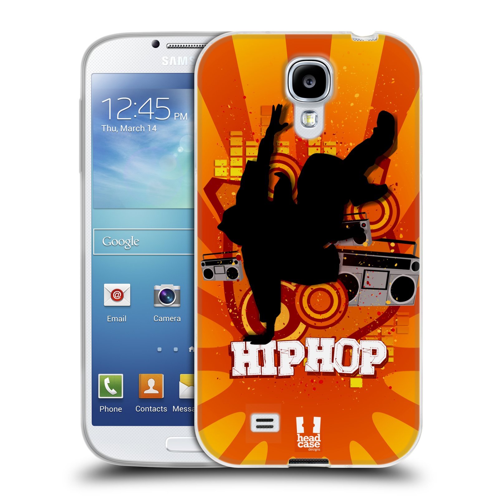 HEAD CASE silikonový obal na mobil Samsung Galaxy S4 i9500 vzor TANEC SILUETA HIP HOP