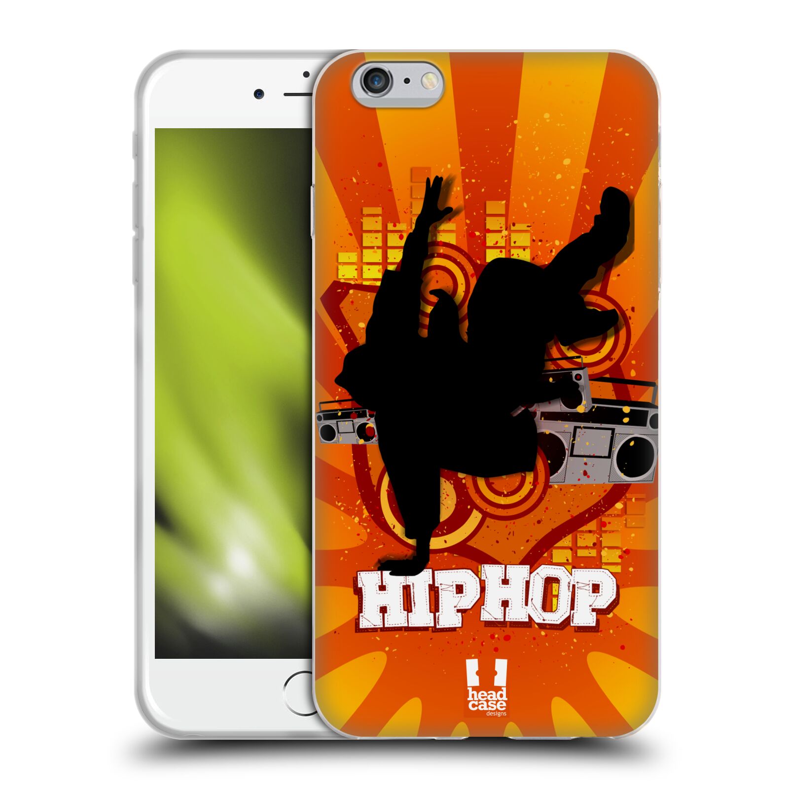 HEAD CASE silikonový obal na mobil Apple Iphone 6 PLUS/ 6S PLUS vzor TANEC SILUETA HIP HOP