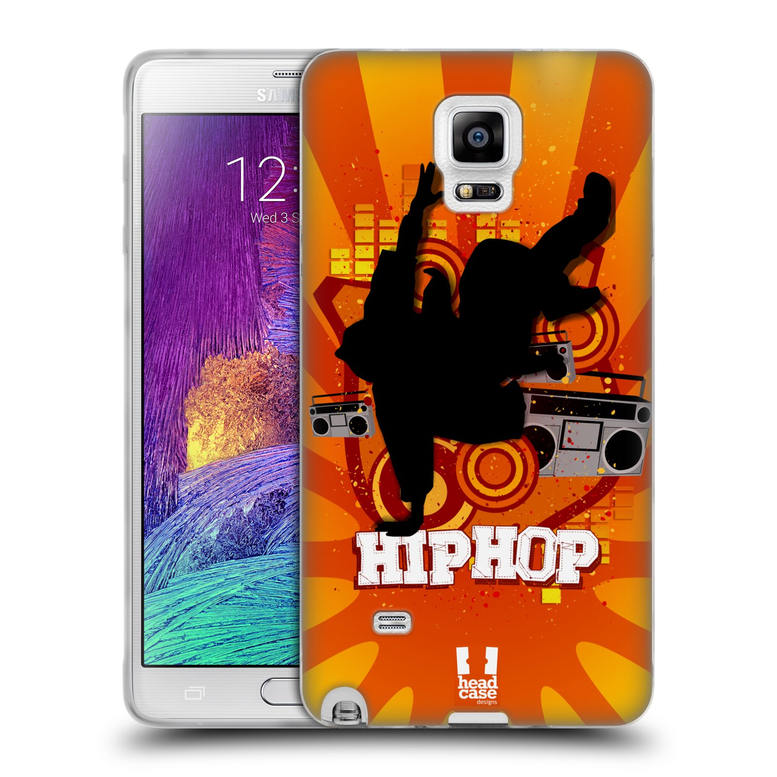 HEAD CASE silikonový obal na mobil Samsung Galaxy Note 4 (N910) vzor TANEC SILUETA HIP HOP