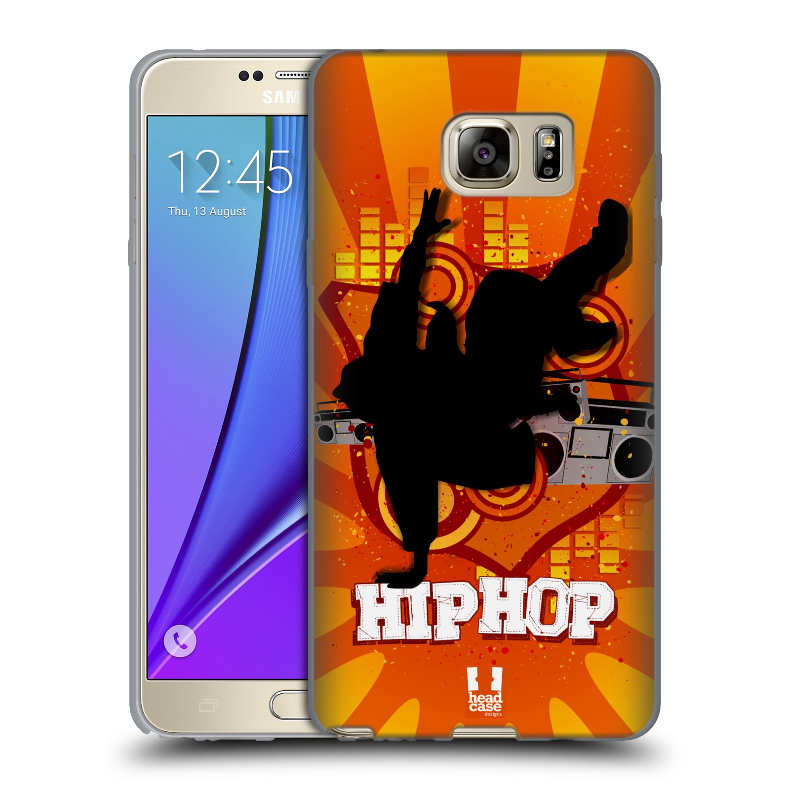 HEAD CASE silikonový obal na mobil Samsung Galaxy Note 5 (N920) vzor TANEC SILUETA HIP HOP