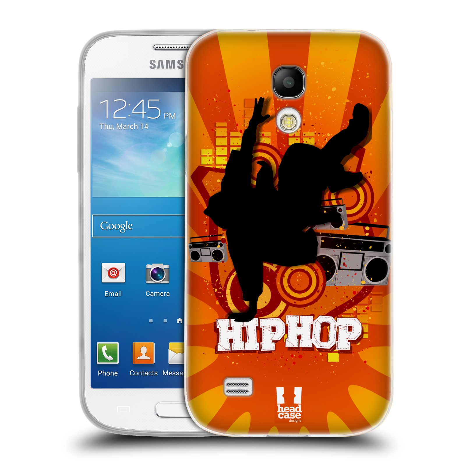 HEAD CASE silikonový obal na mobil Samsung Galaxy S4 MINI vzor TANEC SILUETA HIP HOP