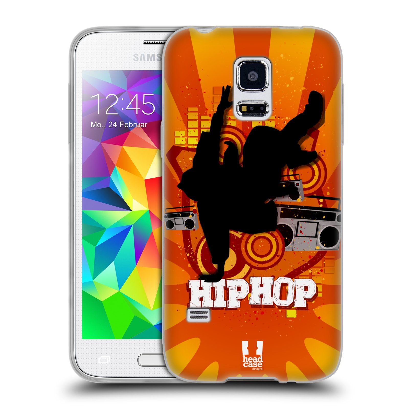 HEAD CASE silikonový obal na mobil Samsung Galaxy S5 MINI vzor TANEC SILUETA HIP HOP