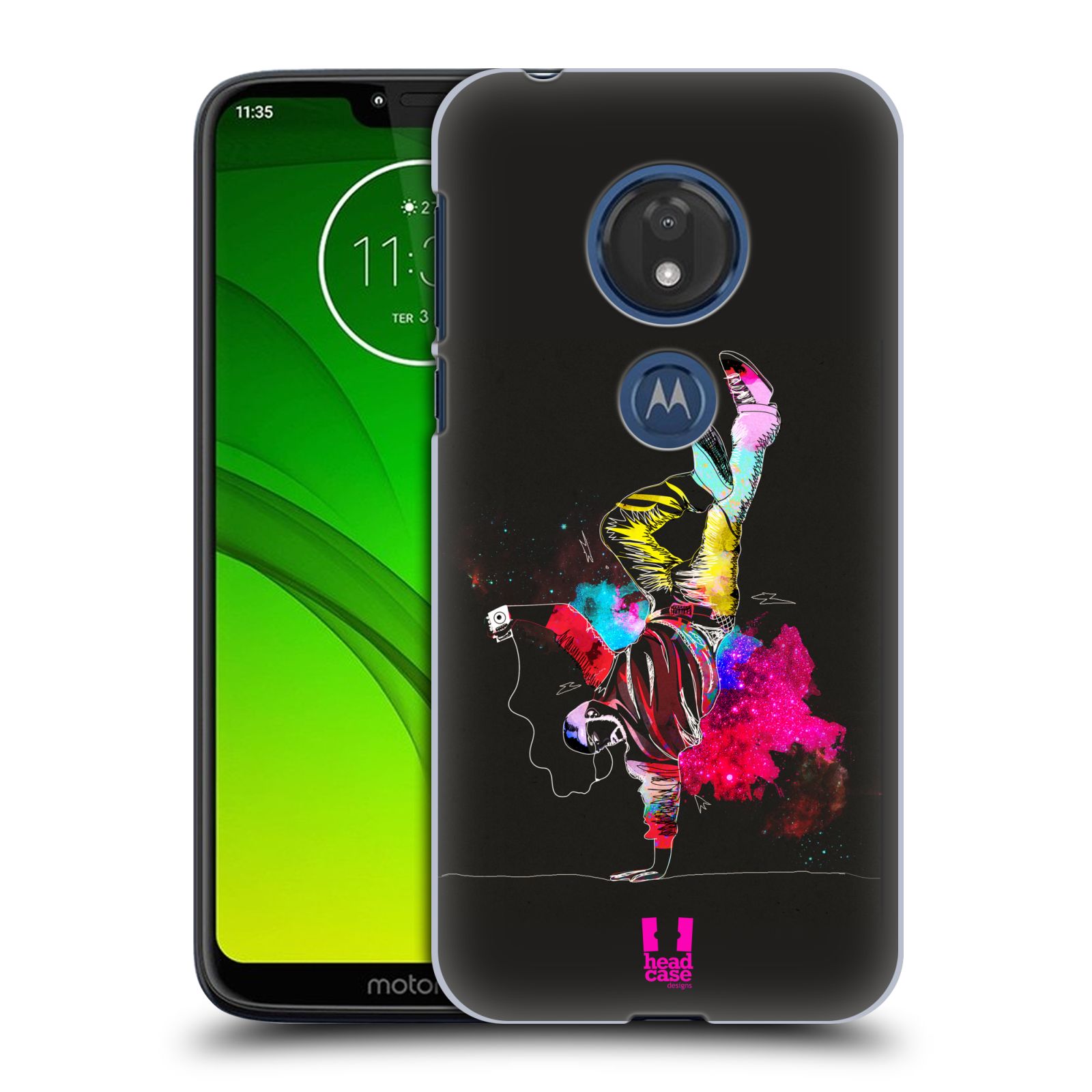 Pouzdro na mobil Motorola Moto G7 Play vzor Taneční motiv FREESTYLE JEDNA RUKA