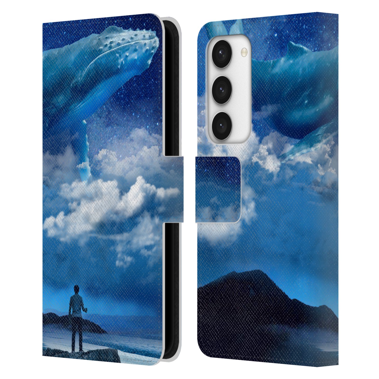 HEAD CASE Pouzdro pro mobil Samsung Galaxy S23 5G - Dave Loblaw - Noční obloha a veleryba