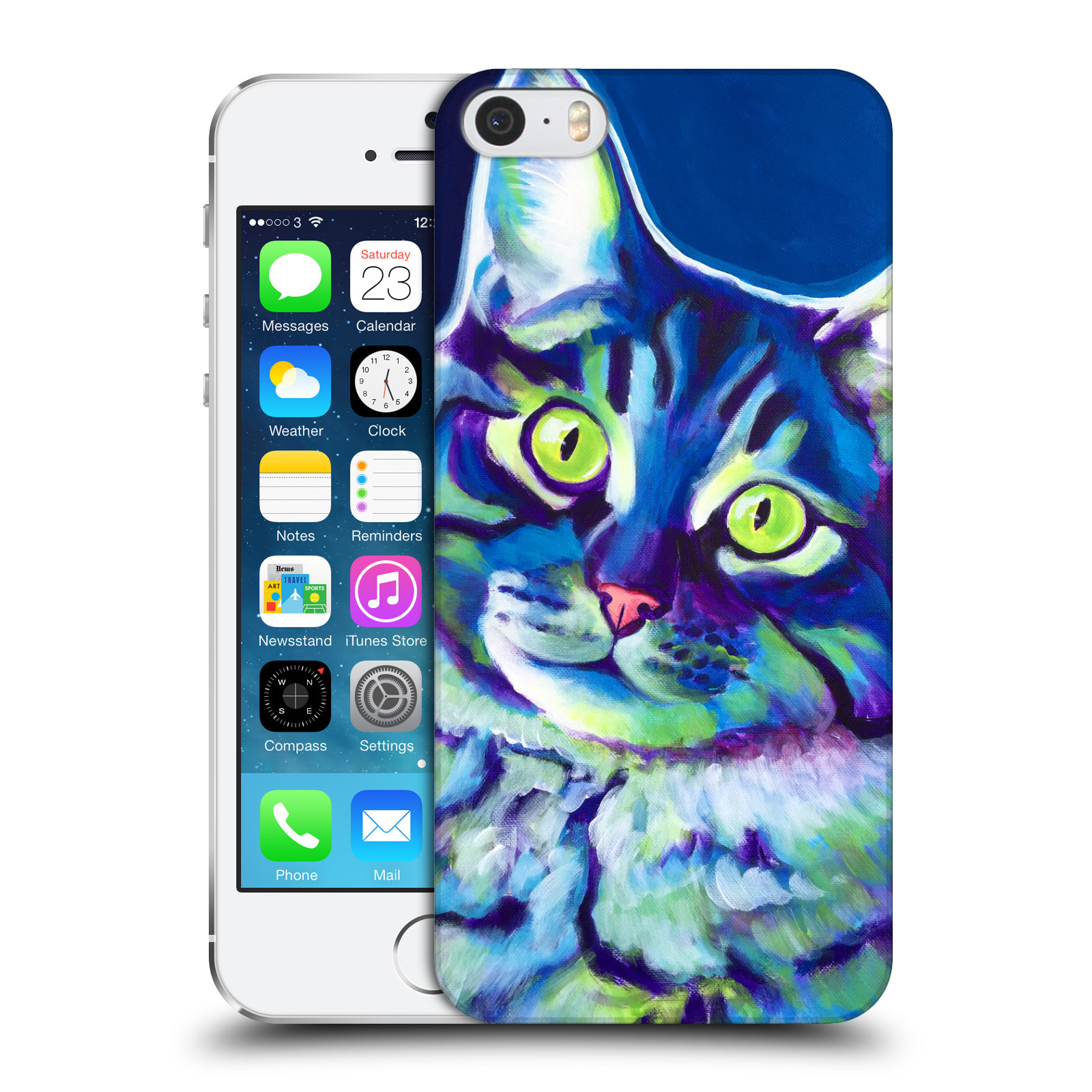 Zadní obal pro mobil Apple Iphone 5/5S/SE 2015 - HEAD CASE - DawgArt - kočička Alfons